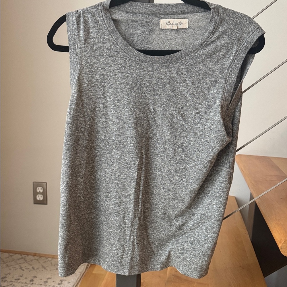 Madewell Heather Gray sleeveless Top